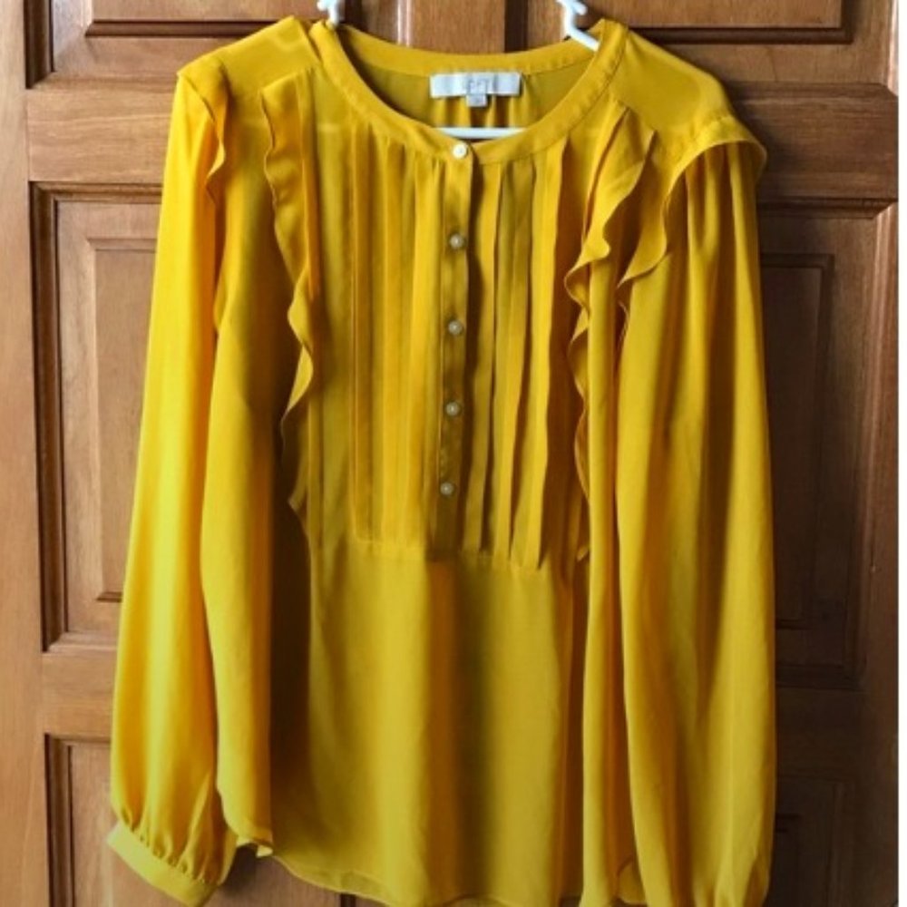 LOFT ruffle blouse